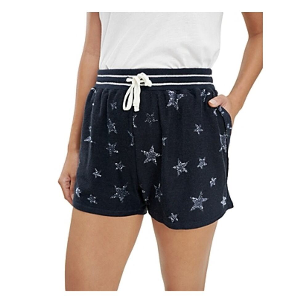 Splendid Star Shorts Women's XL Glitter Lounge Drawstring Pockets NWT New